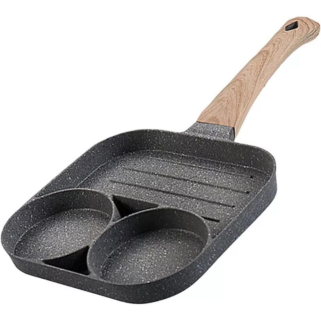 Frigideira Antiaderente 3 em 1 com Divisórias | Shopee Brasil