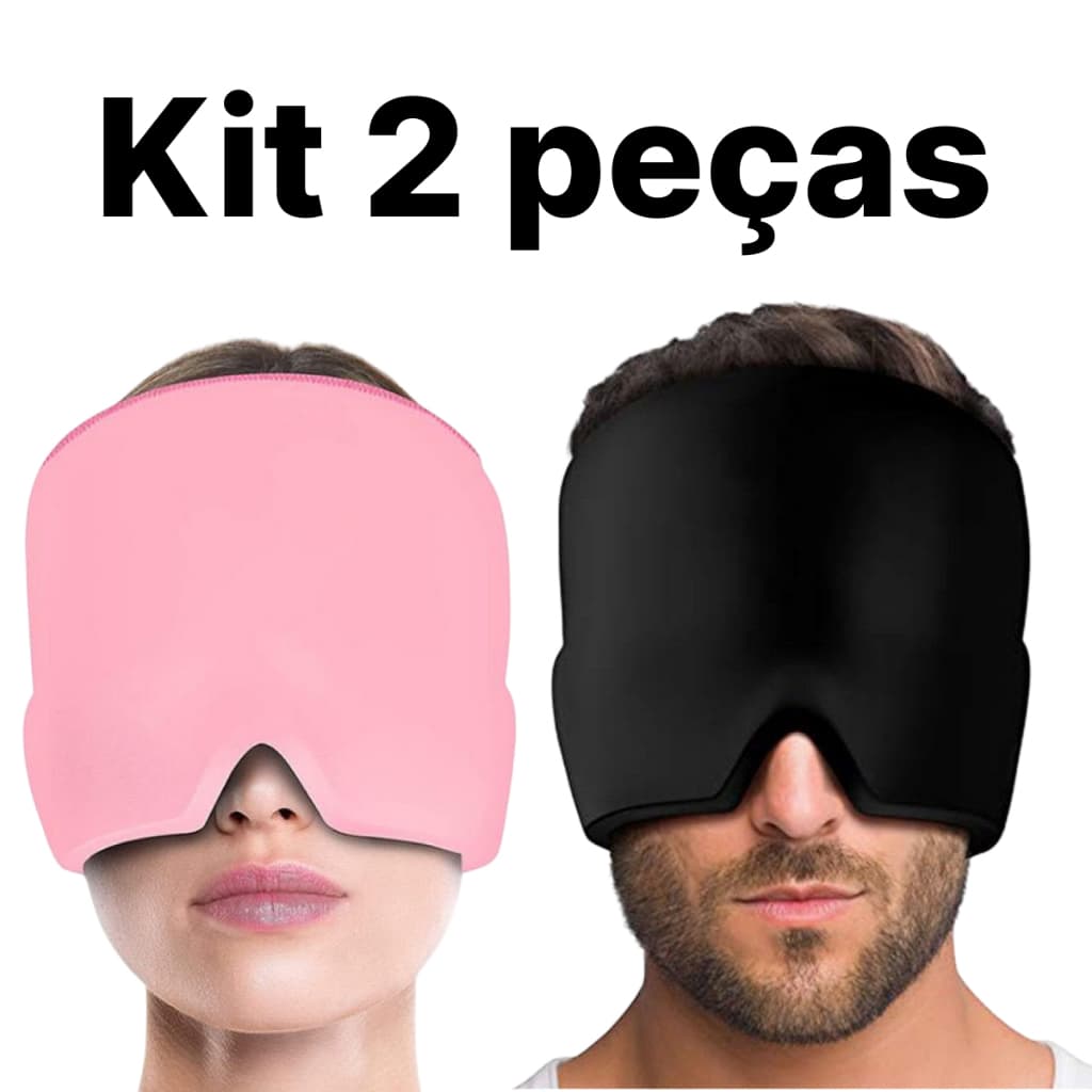 Kit 2 peças Terapia Fria De Cabeça Tampa De Alívio Da Dor De Gelo Flexível Compressão Chapéu Migraine | Shopee Brasil