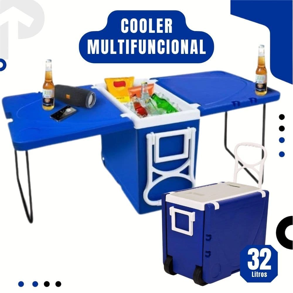 Cooler Multifuncional Super Térmica 32 Litros Casa Praia Camping Viagens Multiuso | Shopee Brasil