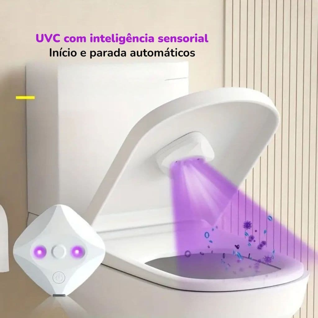 Esterilizador Vaso Sanitário Inteligente Aroma De Lavanda Luz Ultravioleta UVC Remoção de Odor | Shopee Brasil