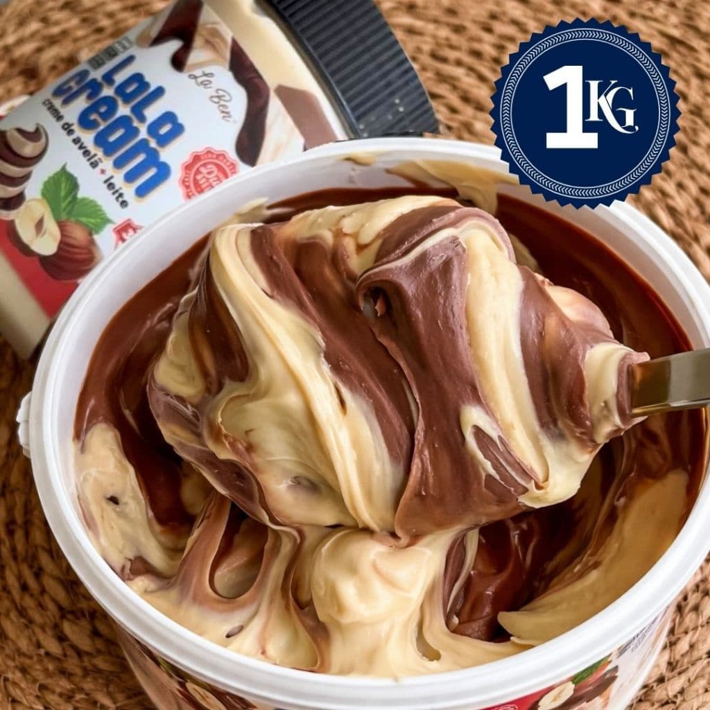 Creme Ganache Chocolate Branco e avelã 1kg  - Doces no pote tipo Nutella | Shopee Brasil