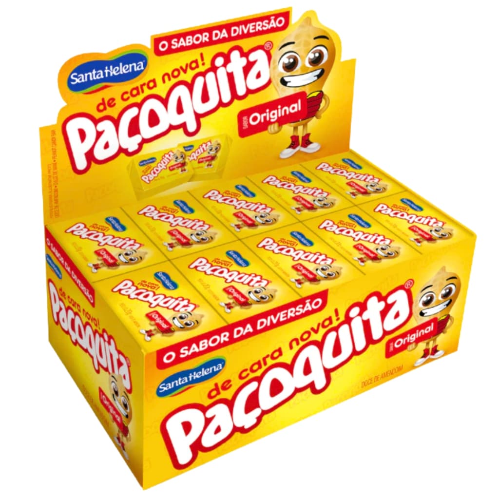 Paçoca Quadrada Paçoquita C/50 Unidades 1kg Festa Junina Santa Helena | Shopee Brasil