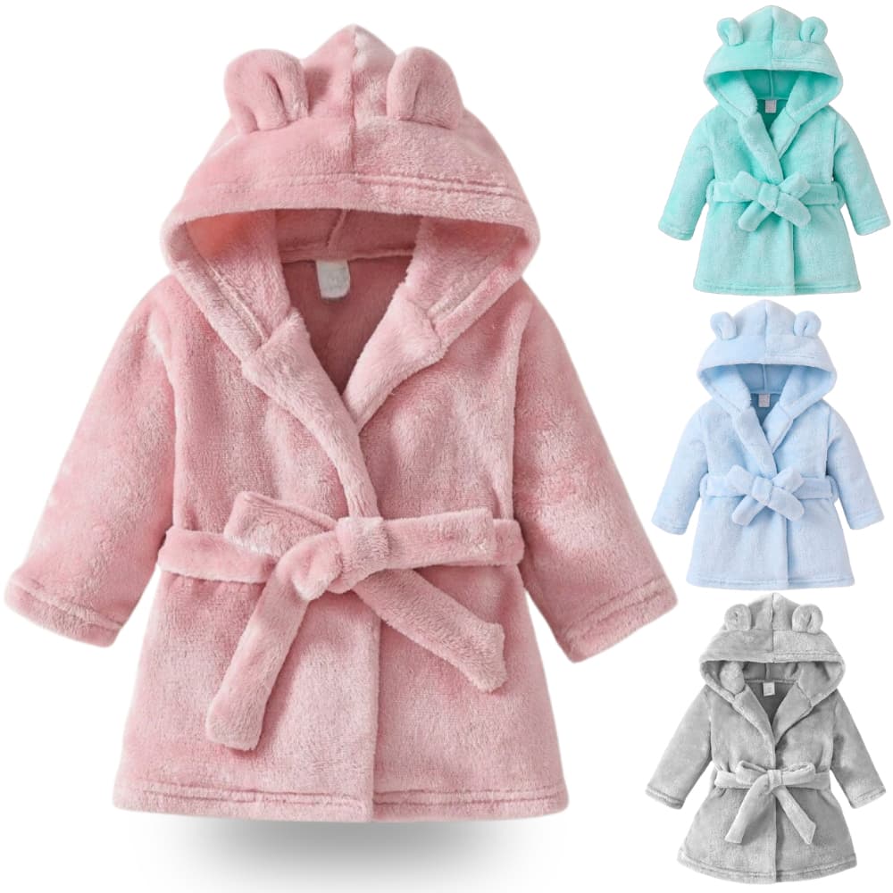 Roupão de Bebe Infantil Extra Macio Menina e Menino Tecido Fleece Antialérgico | Shopee Brasil