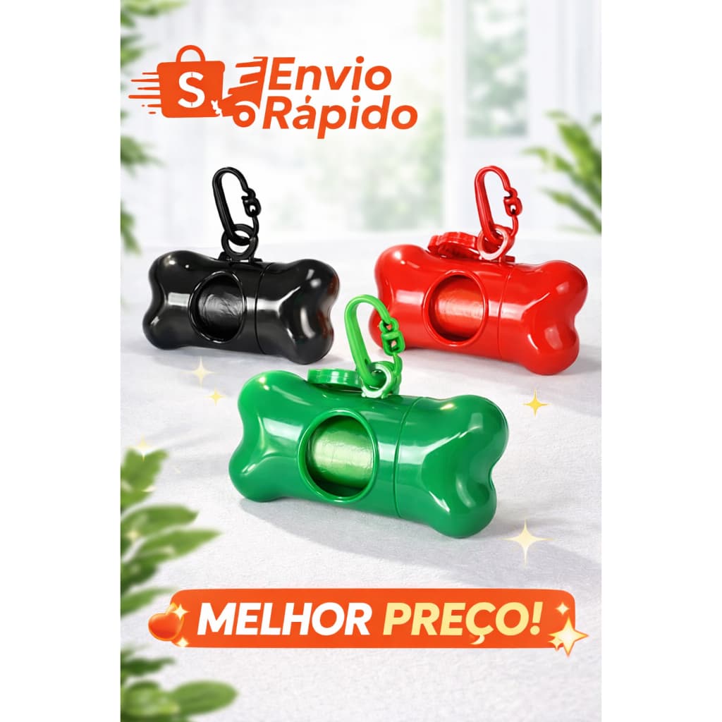 Kit Cata Caca 2 Refis Sacos Porta Saquinho Pet Cães Gatos Cachorro Recolher Coco Saco Para Fazes | Shopee Brasil