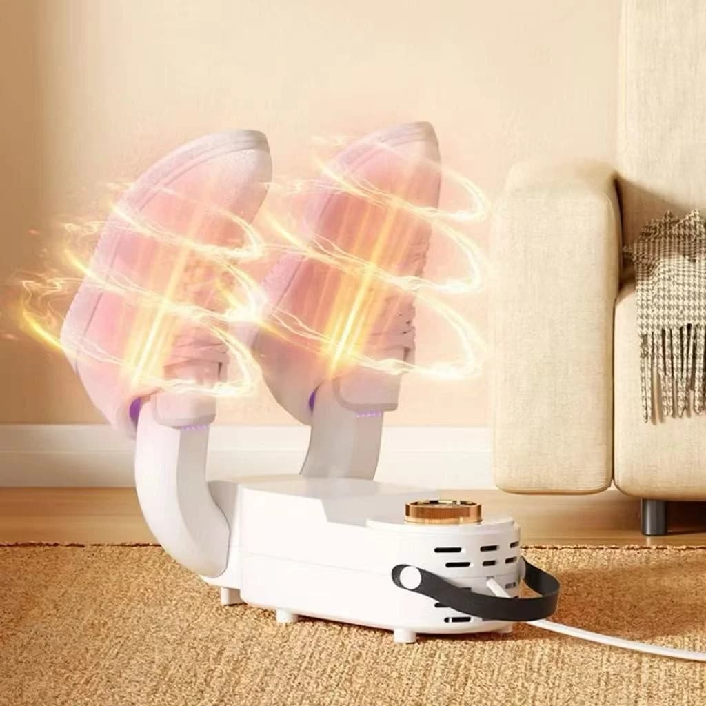 Secador de Sapato Tenis Desumidificador Com Aquecimento Multifuncional Luva Meia Calçado Bivolt