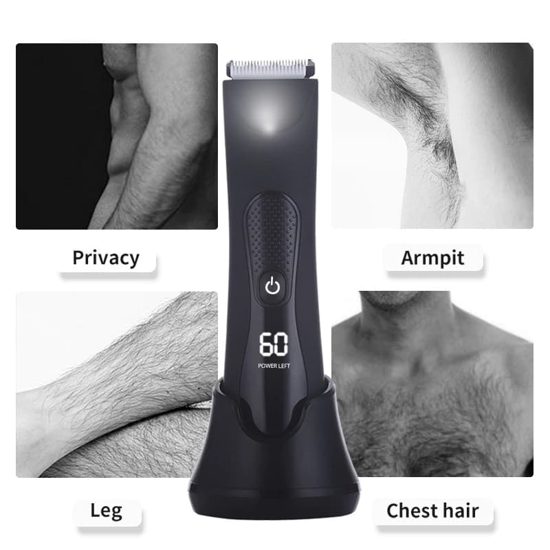 À Prova D'água Axila Pêlos Do Corpo Barbeador Barbeador Elétrico Barbeador Masculino Privado Corpo Aparador De Pêlos
