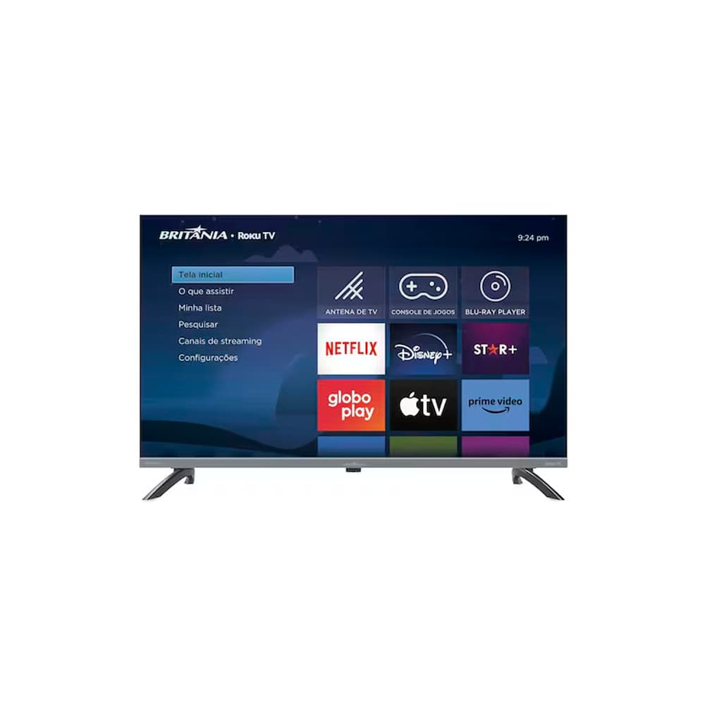 Smart Tv 32'' Britânia Roku Tv Dolby Áudio | Shopee Brasil