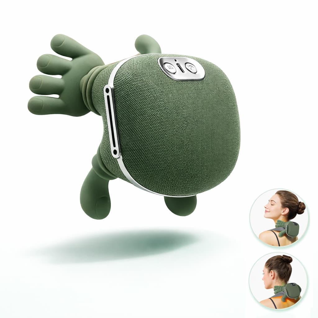 Massegeador de Pescoço 8 Pontos Aquecimento Relaxamento Tensão Ombro Mãos Massagem Alívio | Shopee Brasil