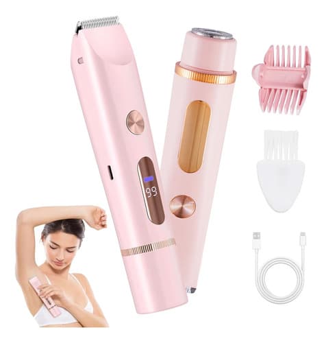 Waterproof Dual Head Electric Bikini Trimmer For Women