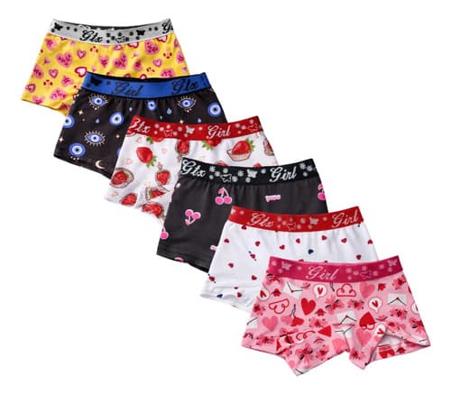Kit 10 Calcinhas Box Boxer Shortinho Infantil Para Crianças