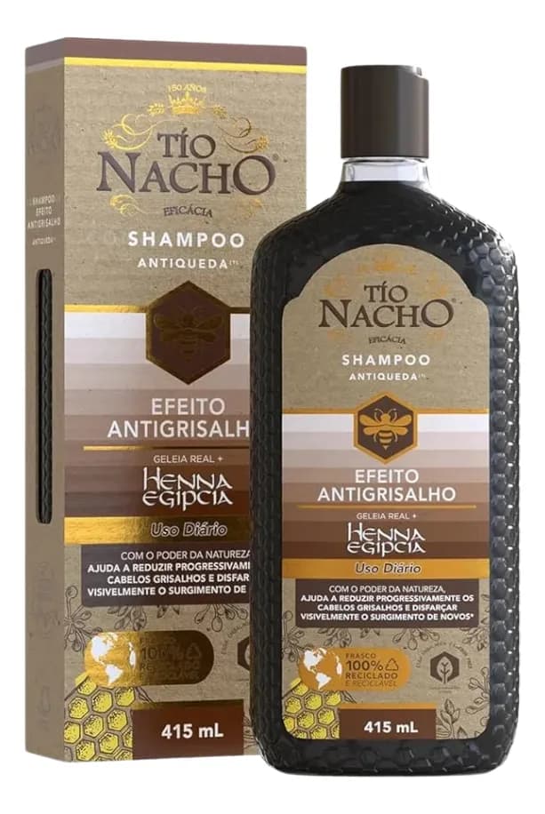 Shampoo Tio Nacho Anti-grisalho Escurecedor 415ml - E.v