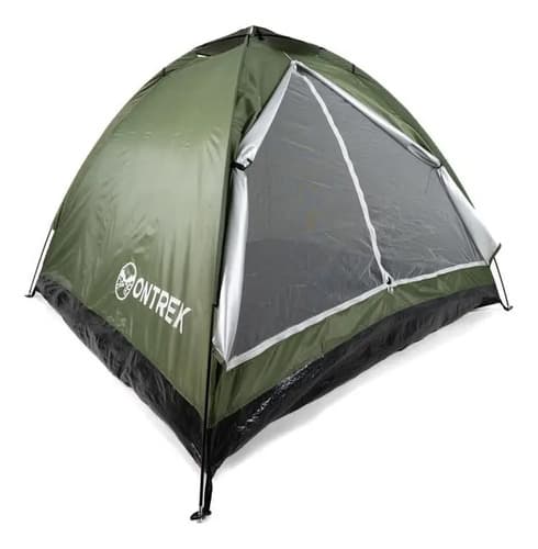 Barraca Camping 4 Pessoas Compacta Iglu Ontrek Verde – leve (1,5kg), fácil montagem, mosquiteiro e bag