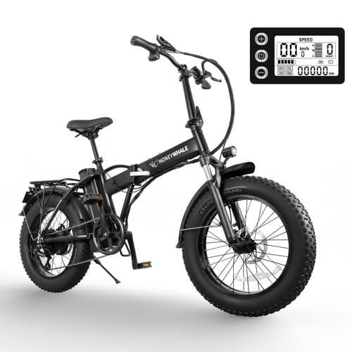 Honeywhale F6 Pro-s Bicicleta Elétrica, 900w-50km-45km/h-120kg, Scooter Motor-adulto-autonomia-Ebike-velocidade Máxima-carga-fat-dobravel, Bike Com Amortecedor Dianteiro, Honey Whale
