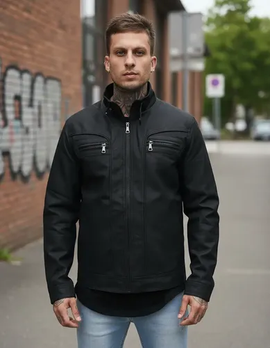 Jaqueta De Couro Gola Masculina Casaco Motoqueiro Plus Size