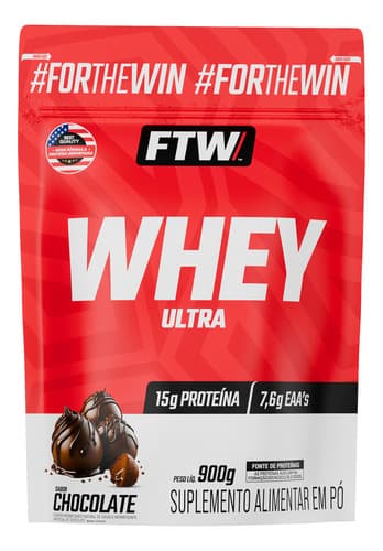 Whey Concentrado Ultra Protein Refil 900g Sabor Chocolate - FTW