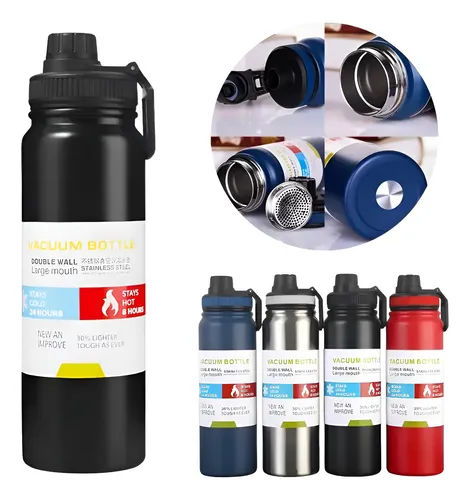 Garrafa Térmica 800ml Água Inox Academia Quente E Frio