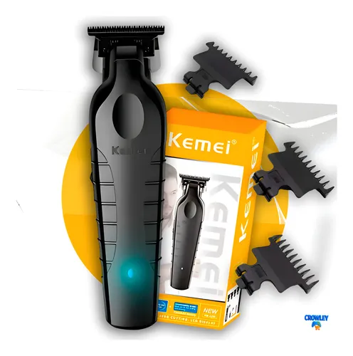 Máquina De Acabamento Corta Cabelo Profissional Kemei 2299 P