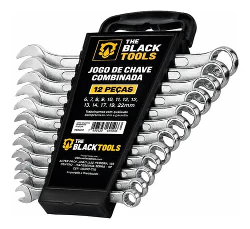 Kit Jogo De Chave Combinada  6 A 22 Mm 12 Peças