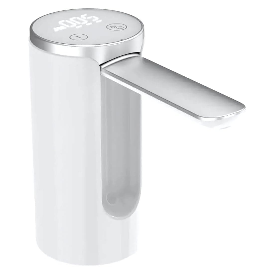 Bomba De Água Galão Recarregavel bebedouro Dispensador sugador puxador Automático Display Digital e Botão Smart Touch Linha Premium (Branco)