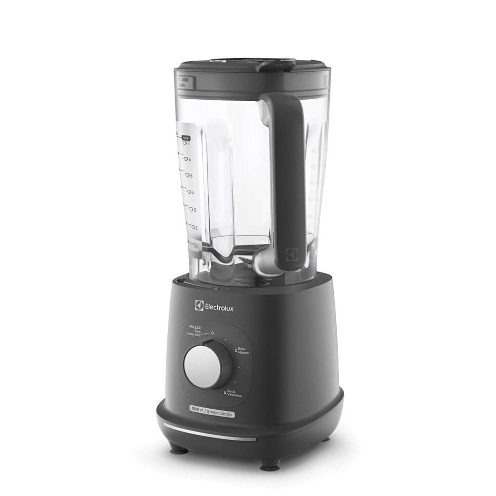 Electrolux Liquidificador 1000W 2,7L com TriForce, 5 Velocidades, Lâminas TruFlow, Função Pulsar 3 em 1 Cinza EBL1000 220v