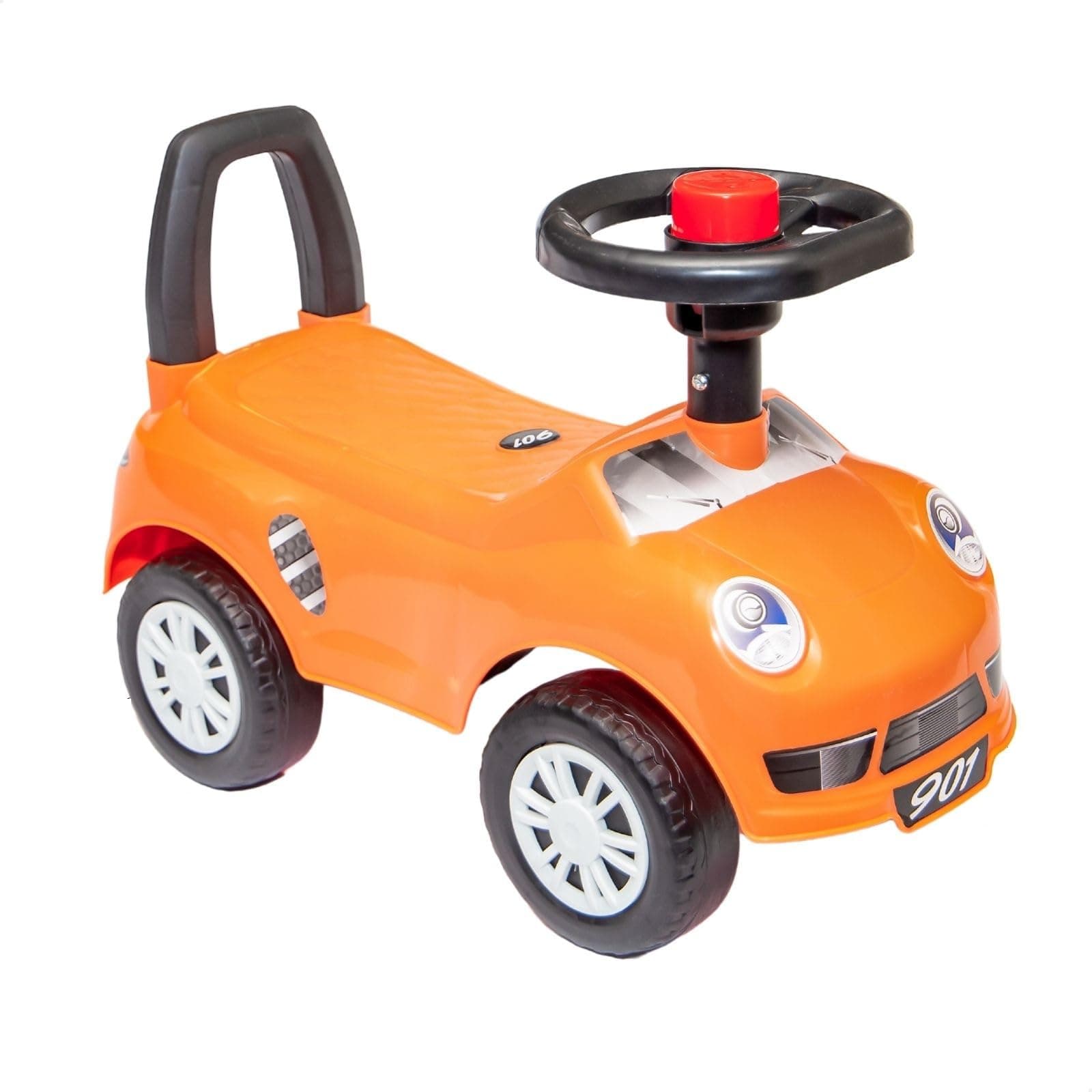 Quadriciclo Infantil Carrinho Motoca Andador sem Pedal Para Criança Menino e Menina (Laranja)