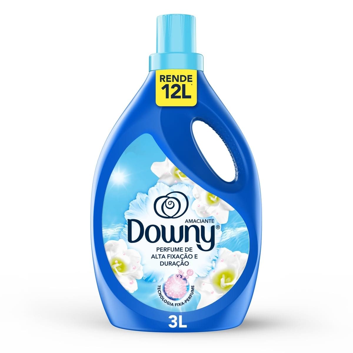 Downy Amaciante Concentrado Brisa Suave 3L, Rende 12L, Perfume Suave com Notas de Jazmin e Algodão