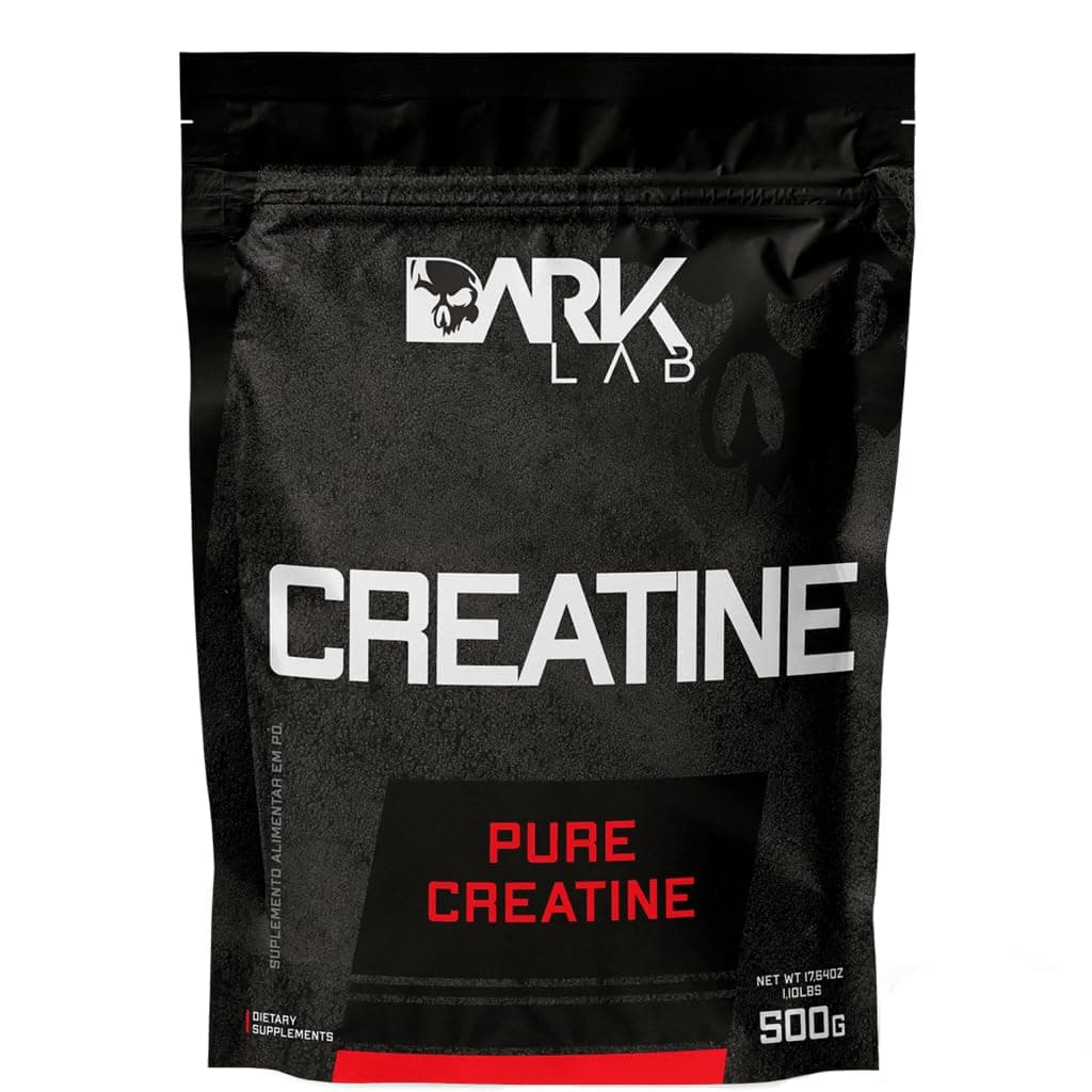 Creatina Pura 500g Dark Lab Monohidratada 100% de Pureza, Sem Sabor