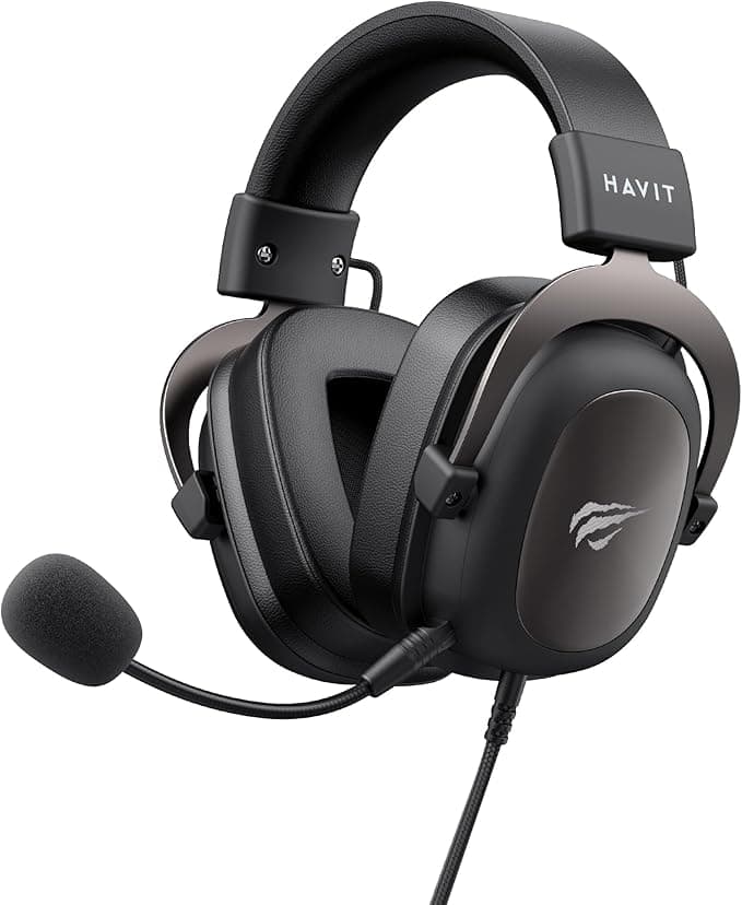 Havit Headphone Fone de Ouvido H2002d, Gamer, com Microfone, Falante 53mm, Plug 3, 5mm: compatível com XBOX ONE e PS4, HAVIT, HV-H2002d