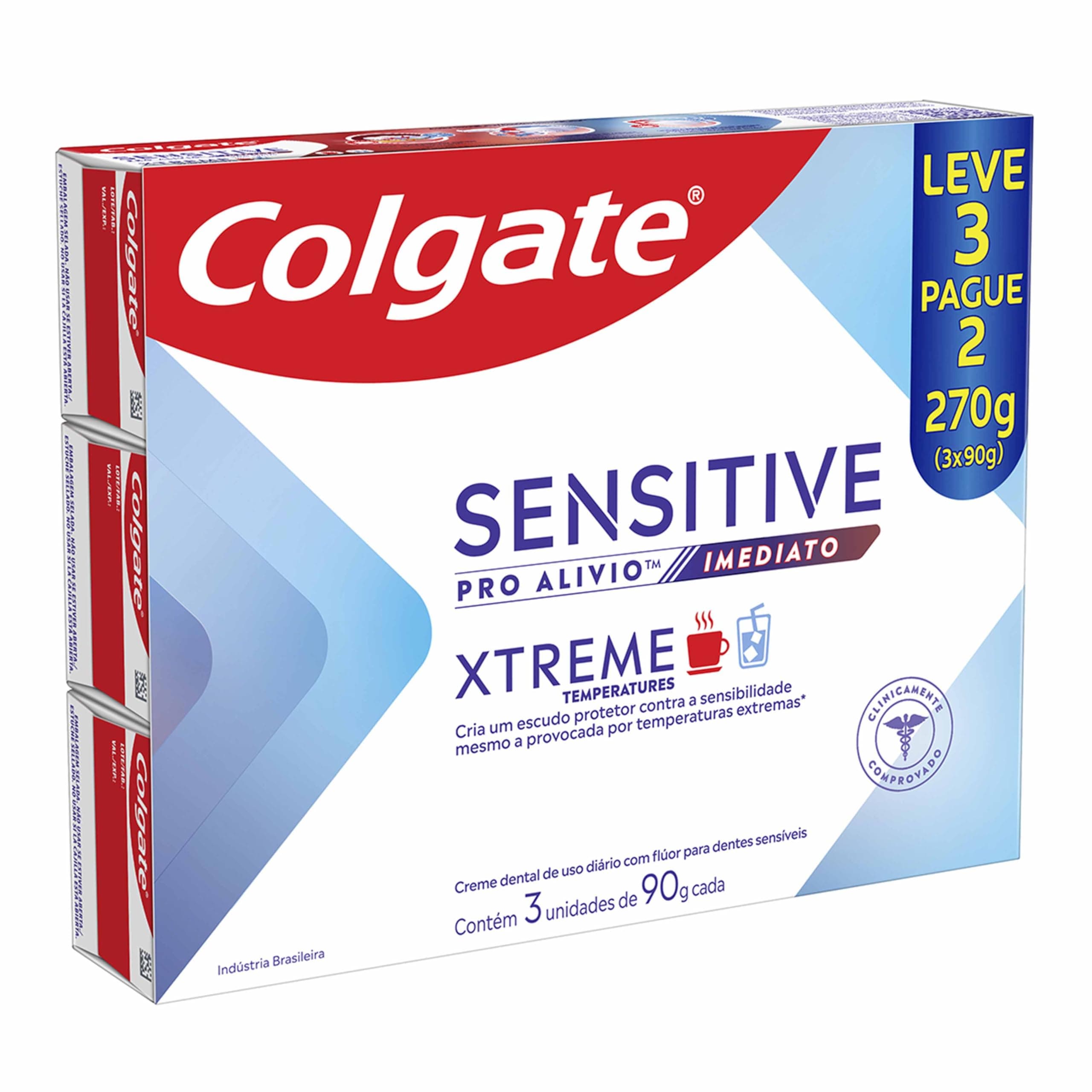 Colgate Creme dental Sensitive Pro Alívio Imediato Xtreme 3x90g