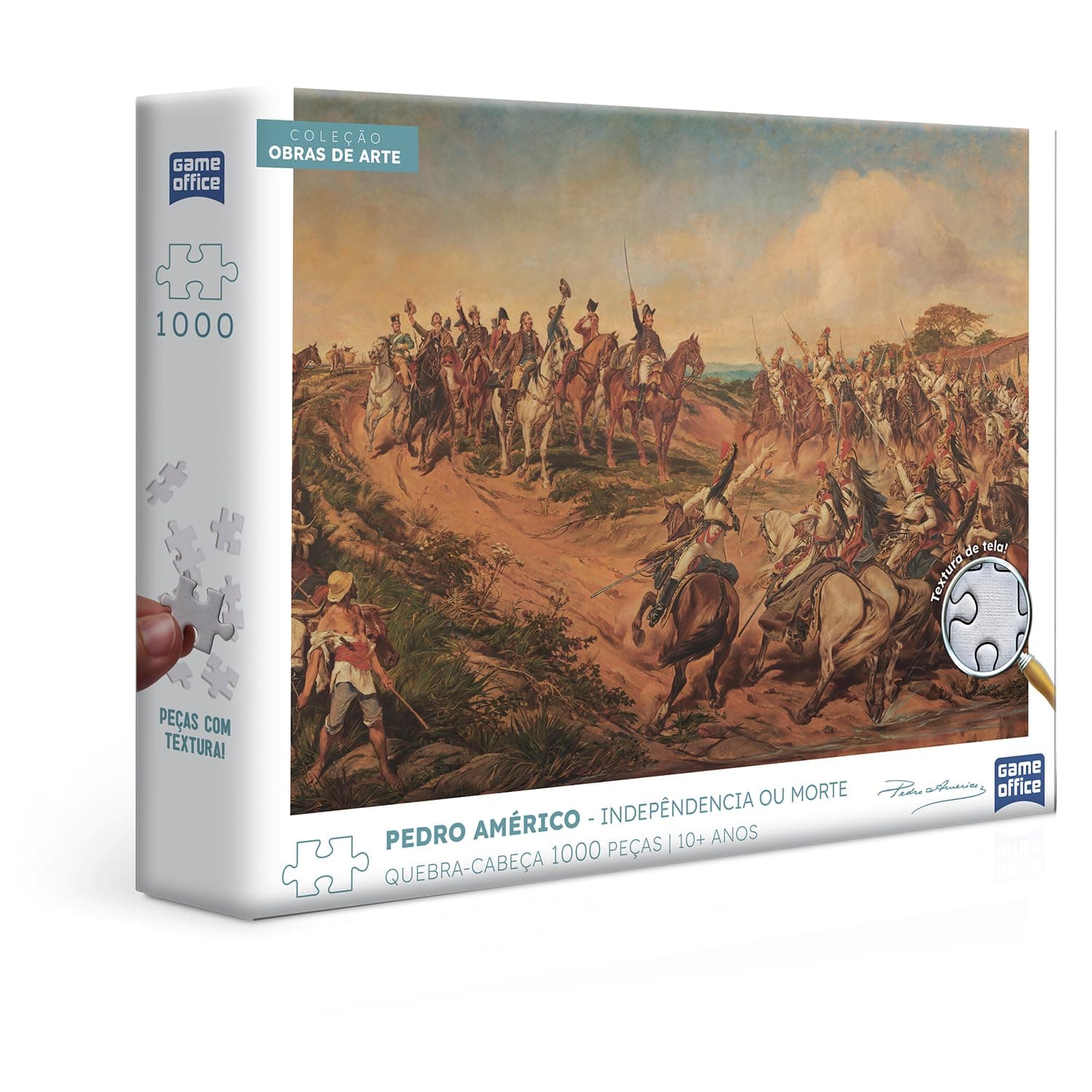 Toyster - Independência ou Morte Quebra-Cabeça 1000 Peças - Coleção Obras de Arte - Game Office