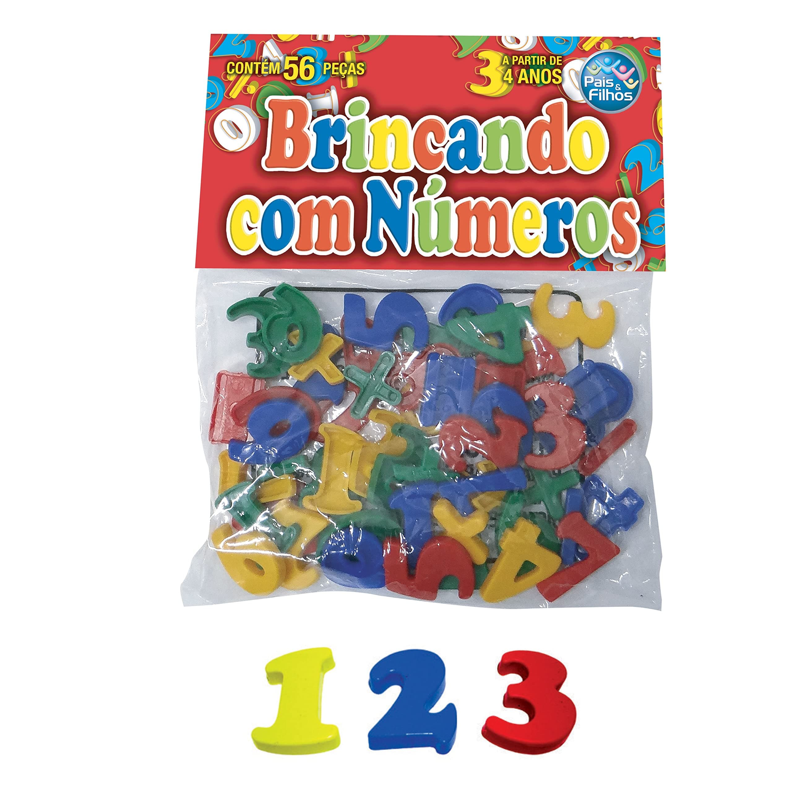 Pais & Filhos - Brincando Com Números Solapa Com 56 Pçs