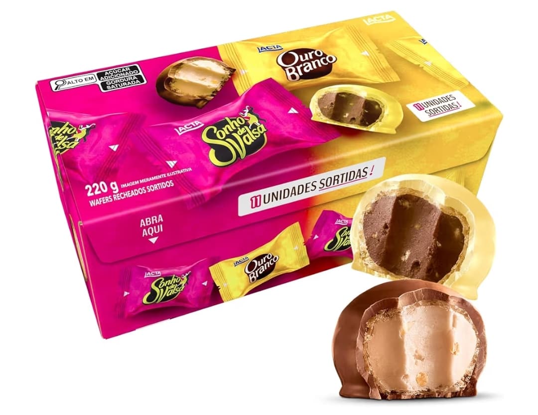 Caixa sonho de valsa ouro Branco sortido