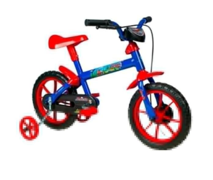 Bicicleta Infantil Aro 12 Verden Bikes Jack Azul e Vermelha com Rodinhas