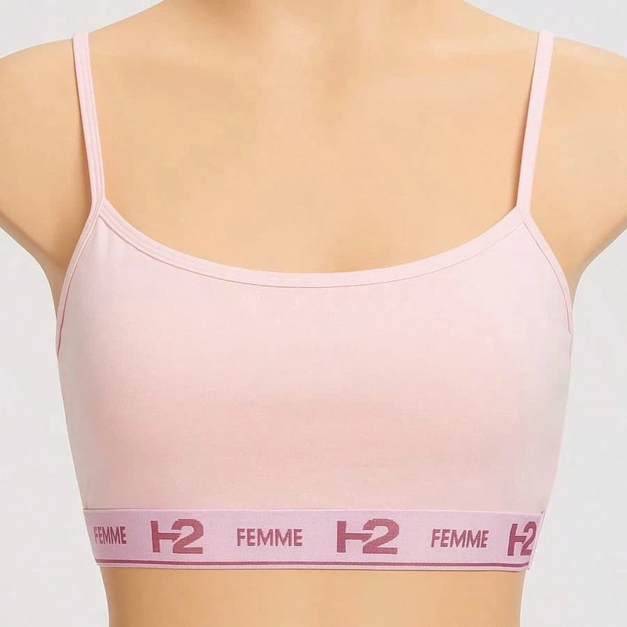 Kit com 3 Top Feminino Adulto em Algodão Sem enchimento Pano leve suporte alto