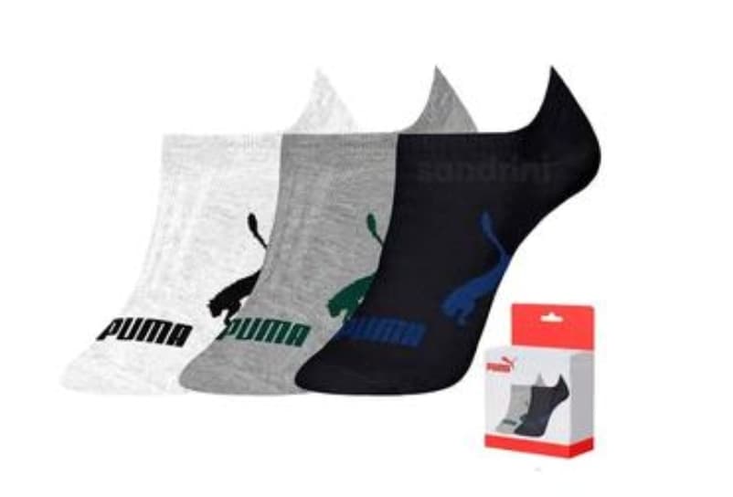 Kit 3 Pares Meia Soquete Invisível Masculina Puma Original 4515