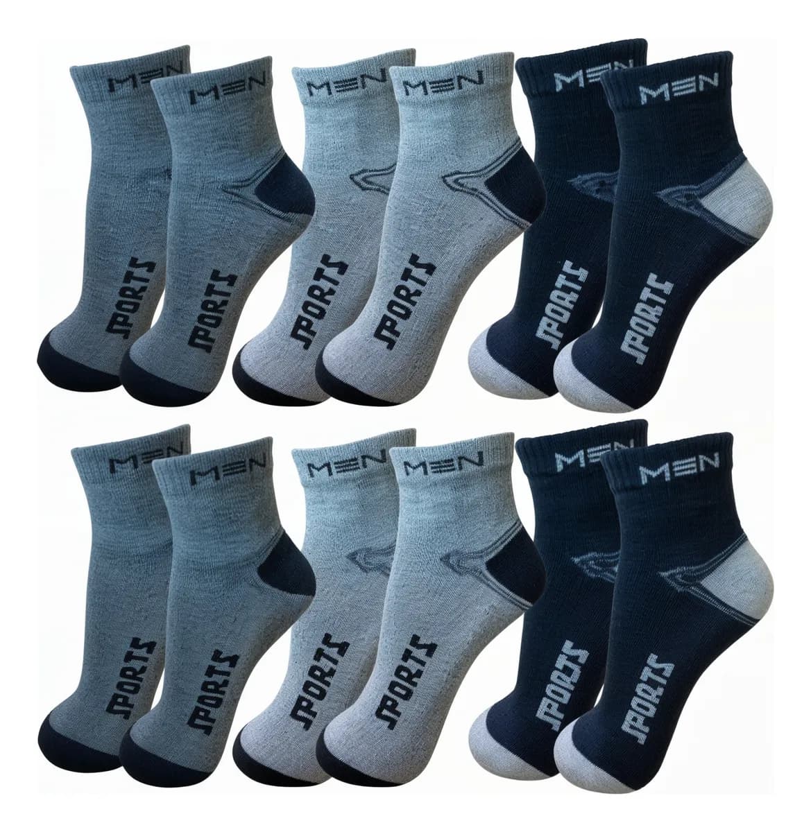 Kit 12 Pares Meias Cano Medio Casual Atacado Original