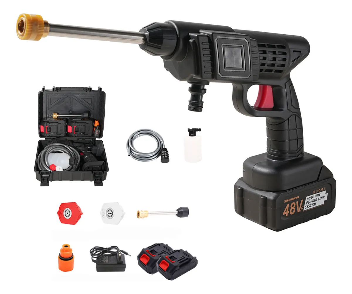 Lavadora A Jato De Alta Pressão Portátil Recarregável