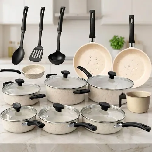 Jogo De Panelas 13 Peças Antiaderente Kit Cozinha Completa