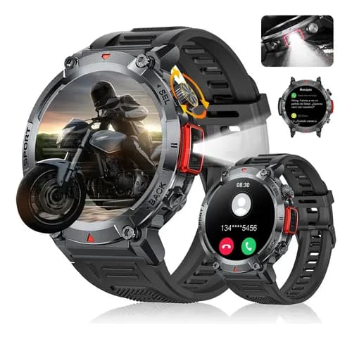Relógio Inteligente Masculina Smartwatch Esporte Militar Luz