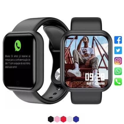 Relógio Smart Watch Digital D20 Original Masculino E Feminino