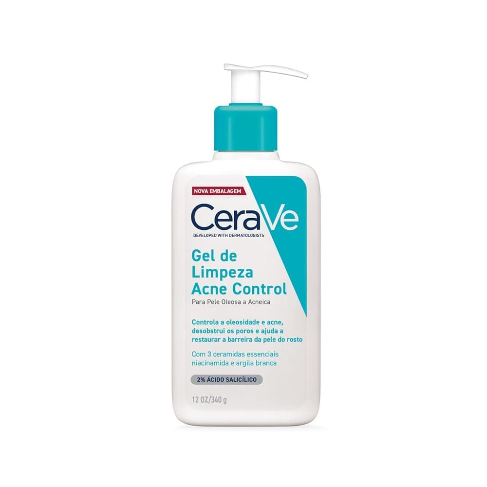 Cerave, Gel de Limpeza Acne Control com Niacinamida e Ácido Salicílico