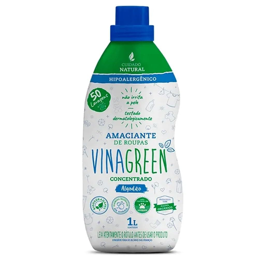 Vinagreen Amaciante De Roupas Algodao - 1 L