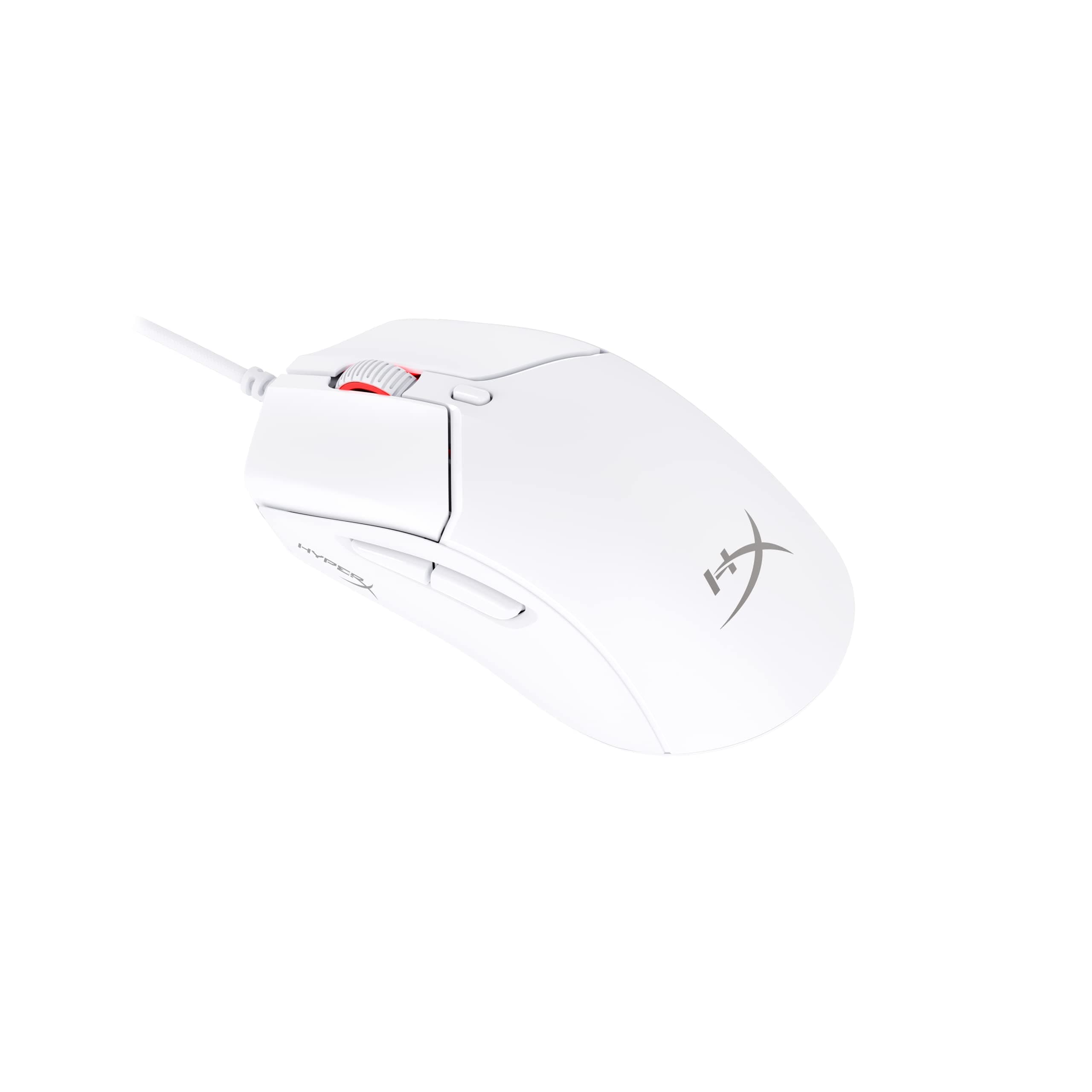 Mouse Gamer HyperX Pulsefire Haste 2 - Design Super Leve de 53g, Sensor de precisão HyperX 26K, Até 26000 DPI, 8000HZ, Cabo Ultraflexível, Branco (6N0A8AA)