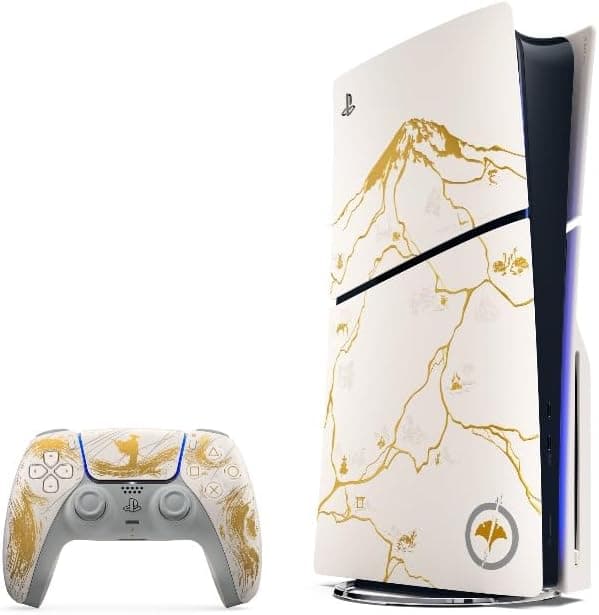 Pack do console PlayStation®5 – Edição Limitada Ouro - Ghost of Yōtei