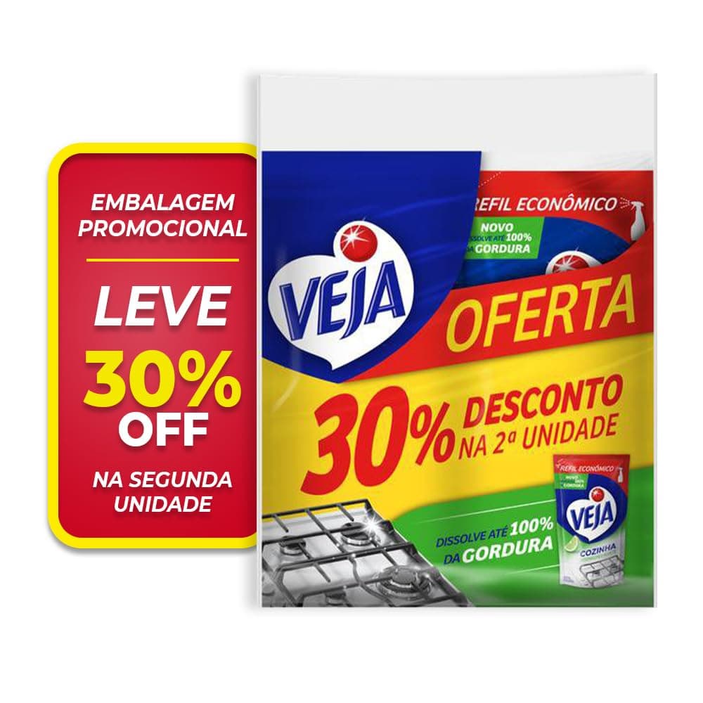 Veja Desengordura Rápido Limpador Limão com 2 unidades de 400ml