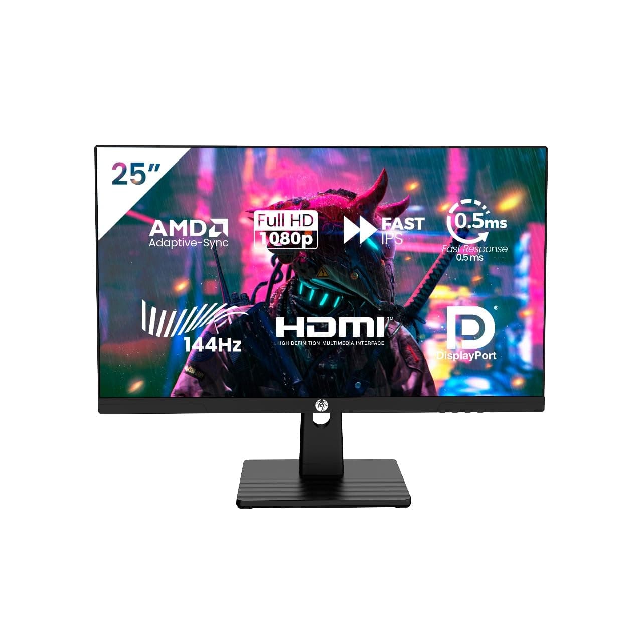 Haiz Monitor Gamer 25'' 144hz 0.5ms 1920x1080 Adaptative Sync FHD HDMI/DP IPS VESA