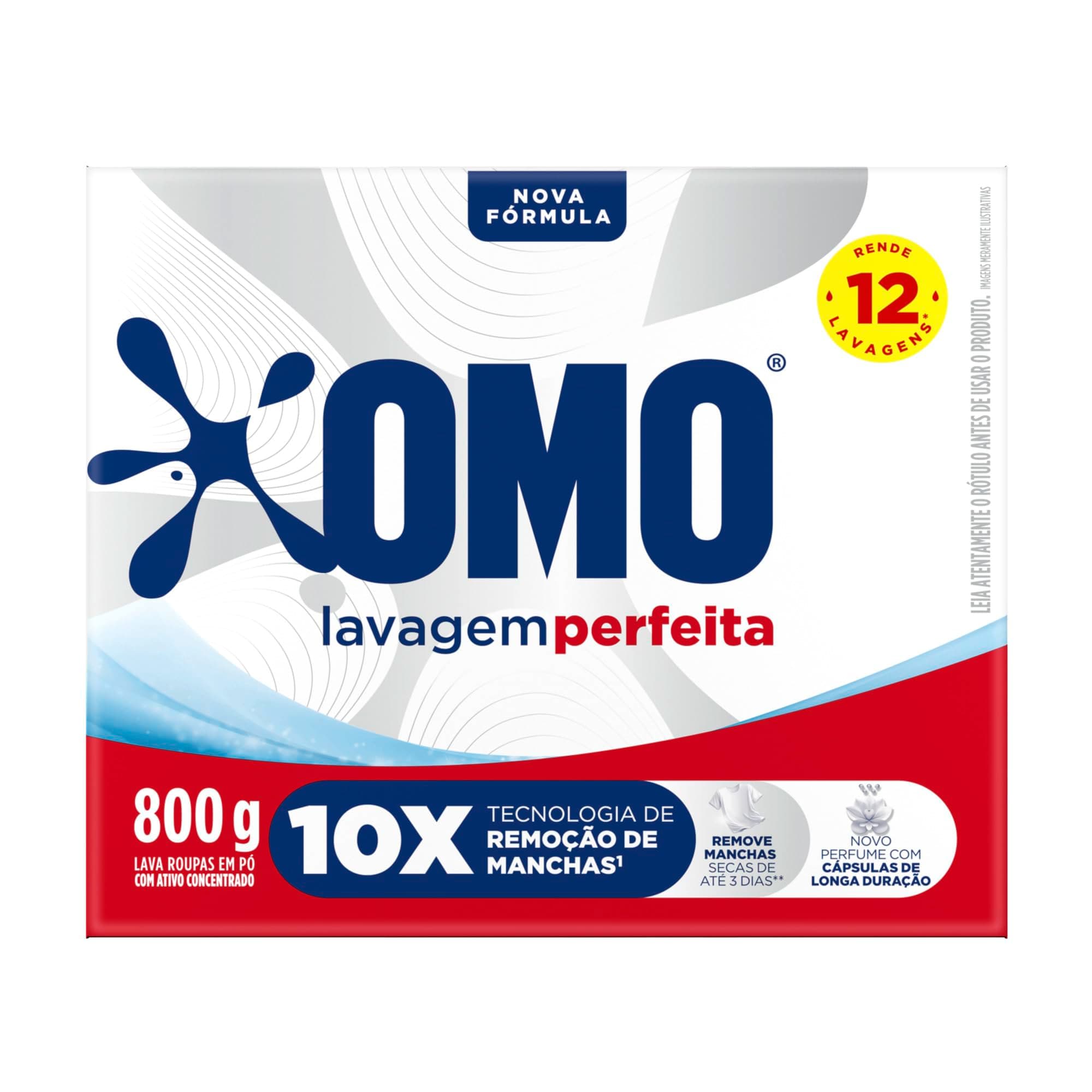 OMO Sabão Em Pó Lavagem Perfeita 800G