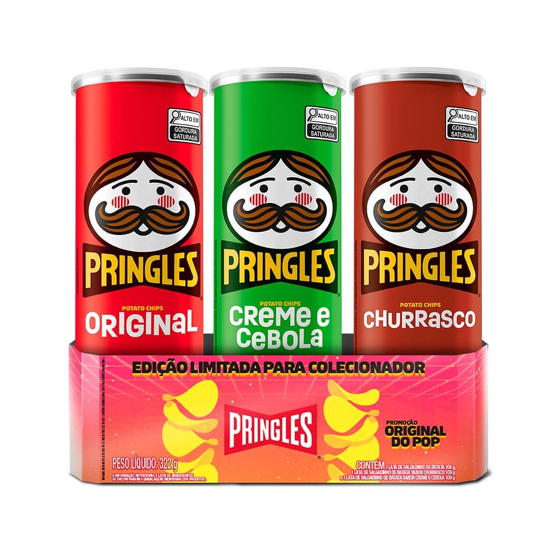 Pringles Original do Pop - Pack com 3 sabores