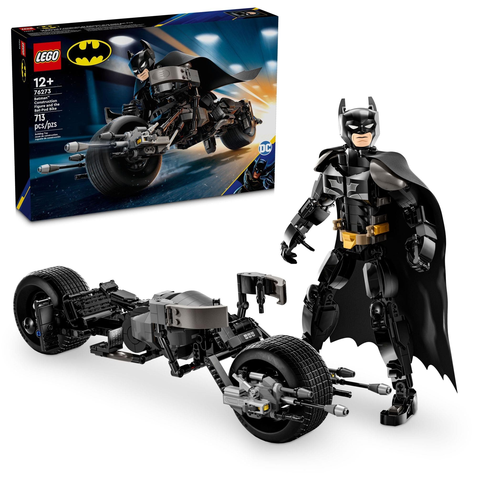 LEGO Super Heroes DC Figura de Construção do Batman™ e a Motocicleta Bat-Pod 76273