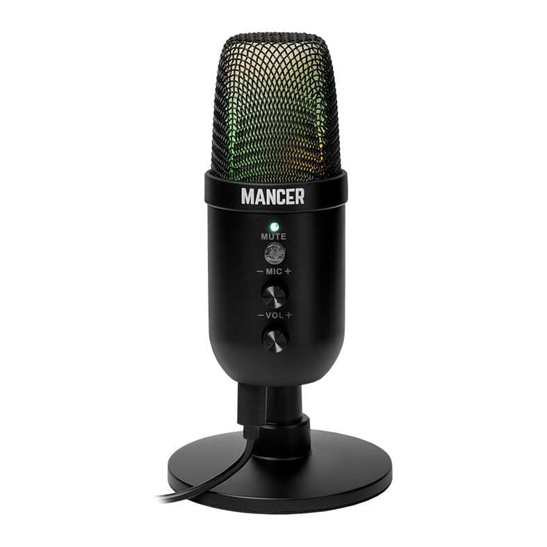 Microfone Mancer Selkie Pro, Rainbow, USB, Preto, MCR-SLKP-BL01